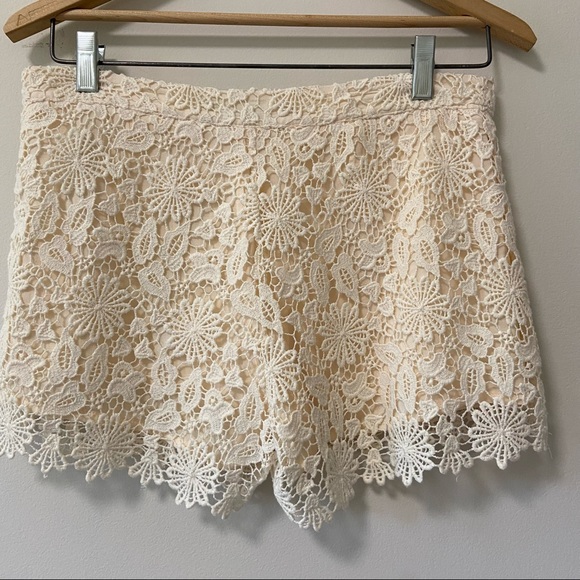 ZARA Basic Crochet Ivory Skort - Size: S - Picture 3 of 8